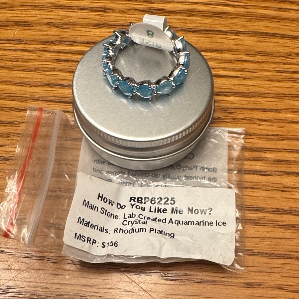 Aquamarine Ice Crystal Bracelet